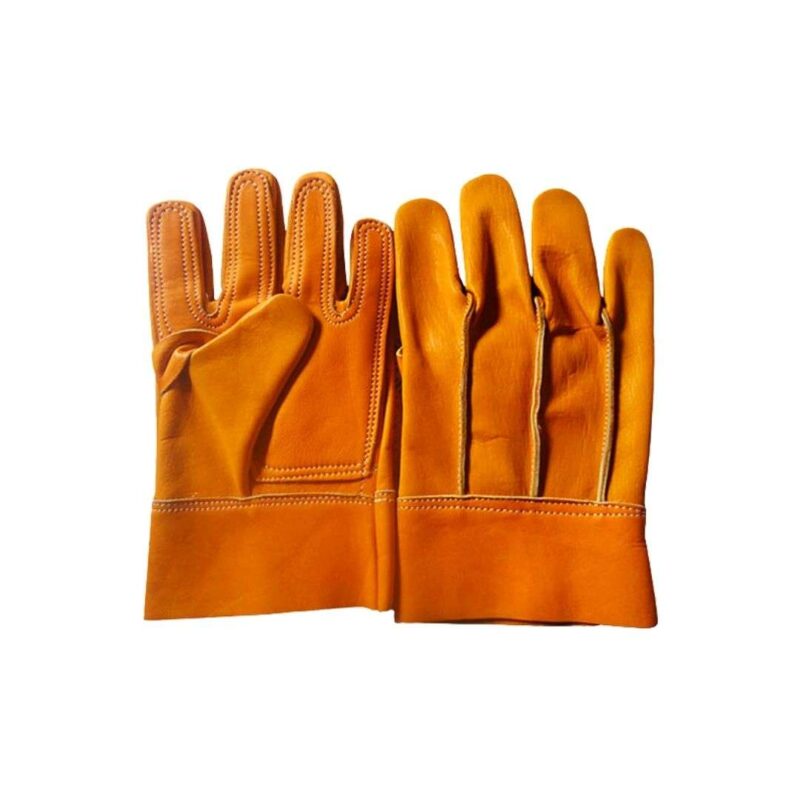 GUANTES CUERO RES AMARILLO (palma reforzada)