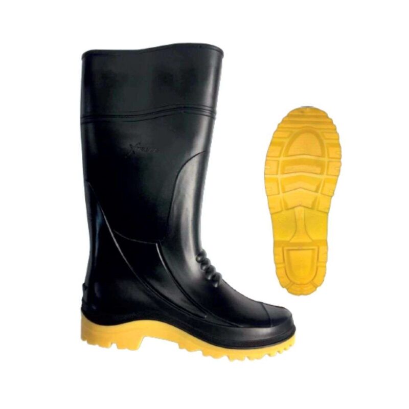 BOTA DE PVC NEGRO S/PUNTA DE ACERO XTREME